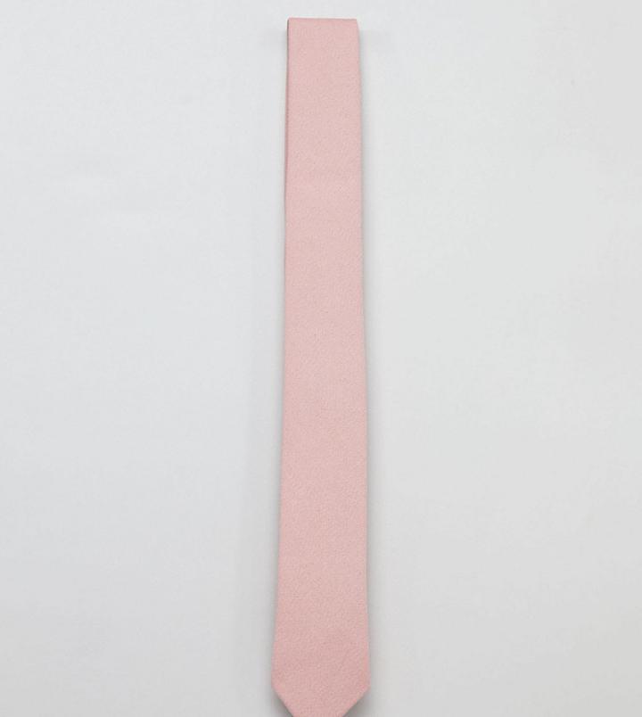 Noak Wedding Tie In Dusty Pink - Pink
