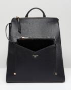 Dune Backpack In Black With Detachable Front Purse - Black