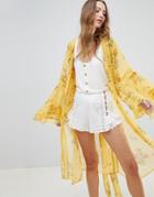Rahi Cali Sunkissed Floral Kimono - Yellow