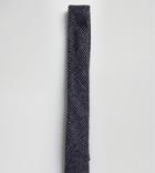 Heart & Dagger Tie In Mini Blue Check - Blue