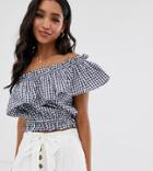 French Connection Lavande Gingham Top