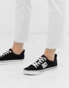 Juicy Couture Logo Lace Up Sneaker In Black - Black
