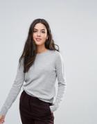 Y.a.s Cashmera Wool Cashmere Knit Sweater - Gray