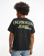 Calvin Klein Jeans Urban Back Graphic Logo T-shirt In Black