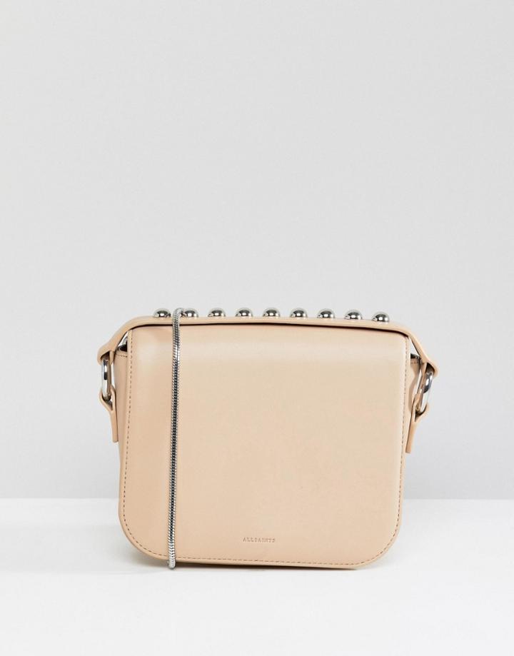 Allsaints Stud Chain Strap Bag - Cream