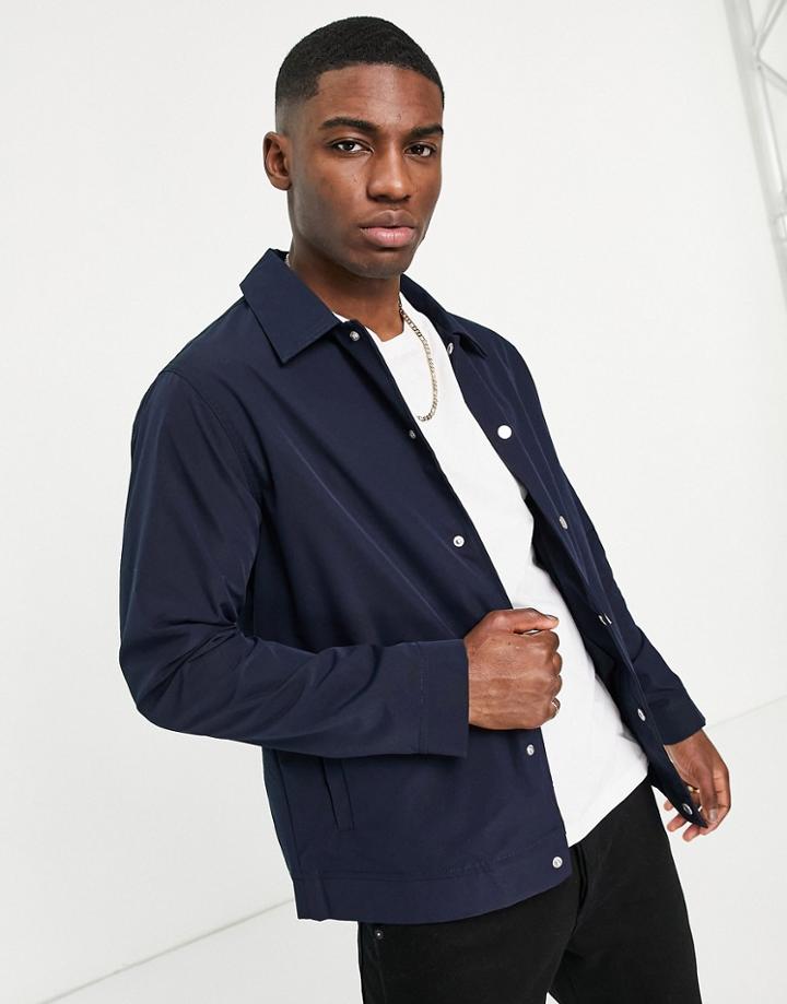 New Look Coach Jacket In Navy