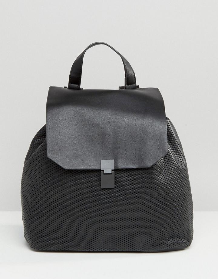 Pull & Bear Mesh Backpack - Black
