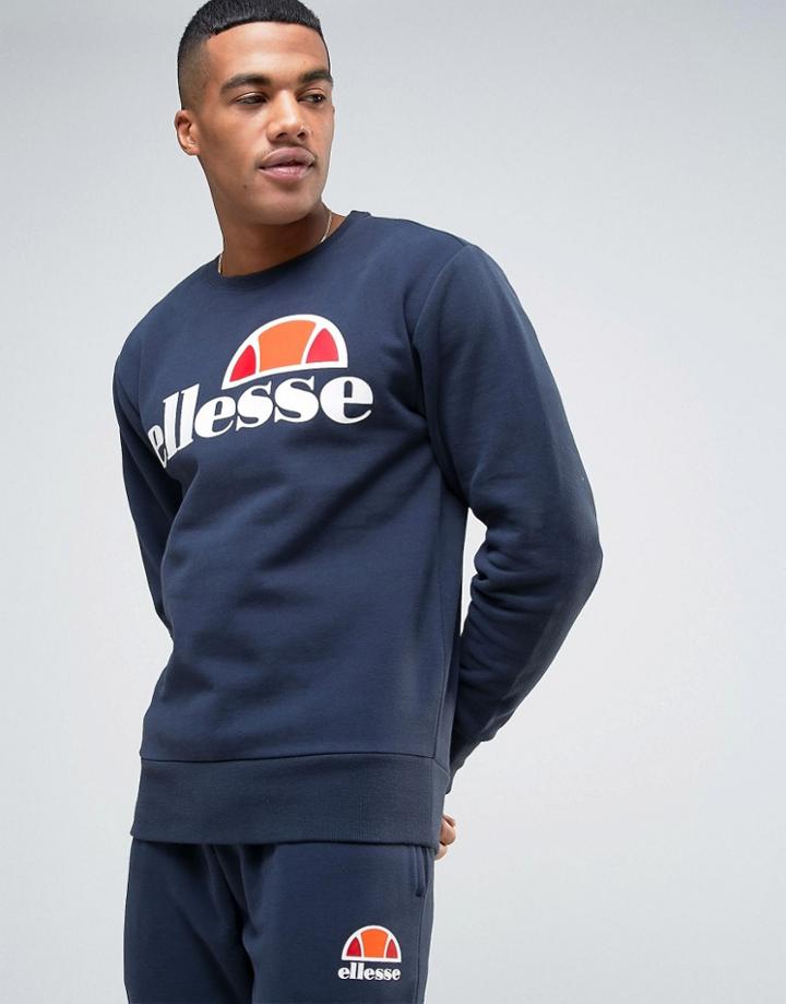 Ellesse Sweatshirt With Classic Logo In Navy - Navy