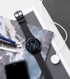 Fossil Q Ftw2103 Wander Leather Smart Watch In Black - Black