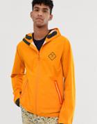 Barbour Beacon Etterick Hooded Waterproof Jacket In Orange