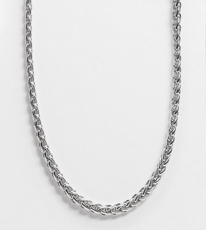Reclaimed Vintage Inspired Chain Necklace In Silver