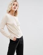 New Look Crew Neck Cardigan - Beige