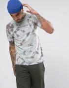 Heros Heroine T-shirt In Tie Dye - Gray