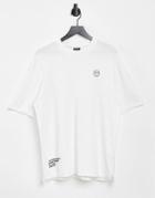 Bershka Boxy Fit T-shirt In White