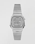 Casio Mini Digital Watch In Silver Tone