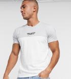 Hollister Chest Logo Color-block T-shirt In White