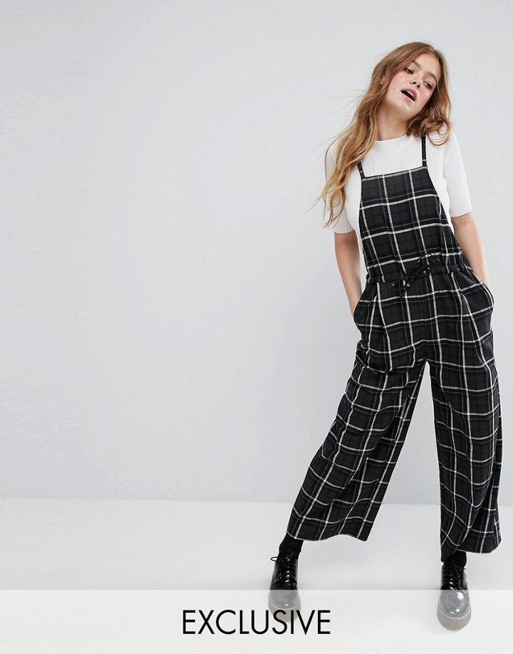 Monki Check Overalls - Multi