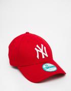 New Era 9forty Ny Adjustable Cap - Red