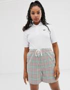 Fred Perry Taped Polo Shirt - White