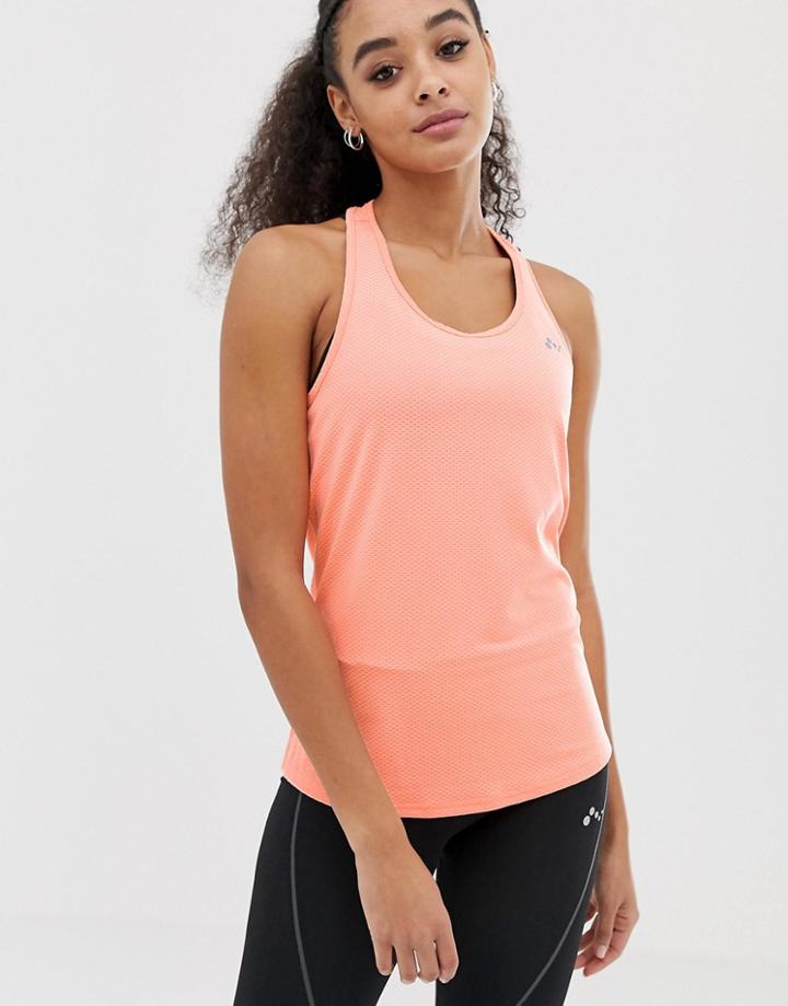 Only Play Logo Back Training Tank - Orange