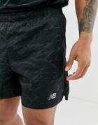 New Balance Running 5 Inch Shorts In Camo