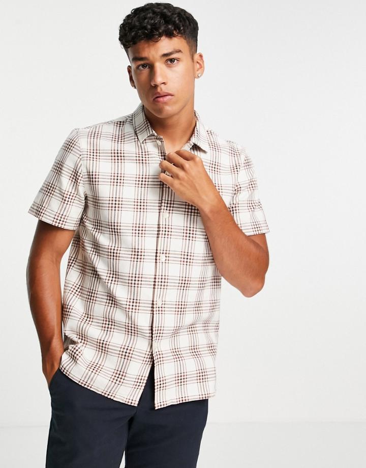 Farah Crockett Short Sleeve Shirt-red