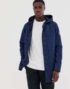 Only & Sons Sleeve Logo Lightweight Parka In Navy-blue