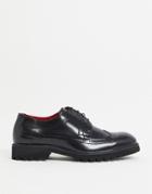 Devils Advocate Chunky Brogues In Black