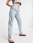 Asos Design Slim Peg Pant In Duck Egg Blue - Part Of A Set-blues