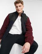 Topman Cut And Sew Fleece In Brown