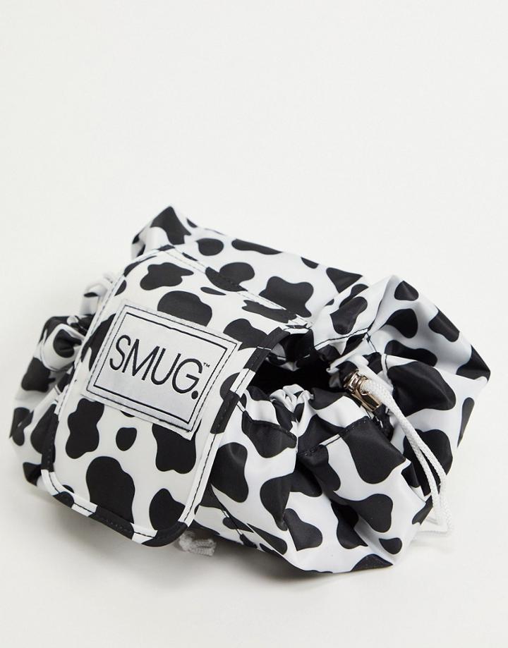 Smug Flat Lay Washable Makeup Bag-black