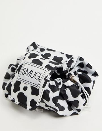 Smug Flat Lay Washable Makeup Bag-black