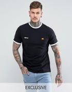 Ellesse Ringer T-shirt - Black