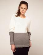 Jonathan Saunders Block Stripe Ripple Knit Sweater