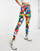 Adidas Originals X Rich Mnisi All Over Floral Print Leggings In Multi