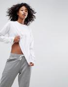 Asos Top With Super Long Sleeve - White