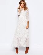 Millie Mackintosh Victoriana Ditsy Print Maxi Dress - Cream