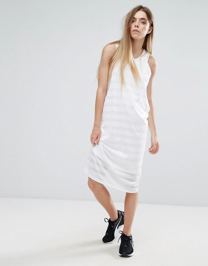 Puma Burn Out Tank Dress - White