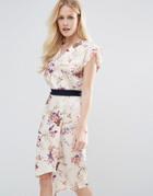 Closet Floral Cross Over Wrap Dress - Multi