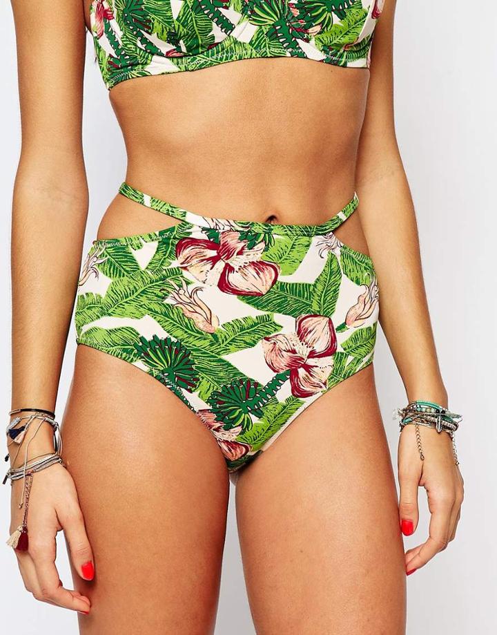 Somedays Lovin Ayana High Waisted Bikini Bottoms - Multi