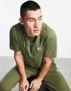 Adidas Originals Essentials T-shirt In Focus Olive-green