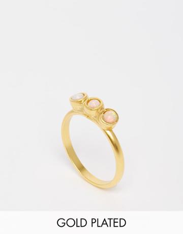 The 2bandits Gold Plated Floyds Ring - Gold