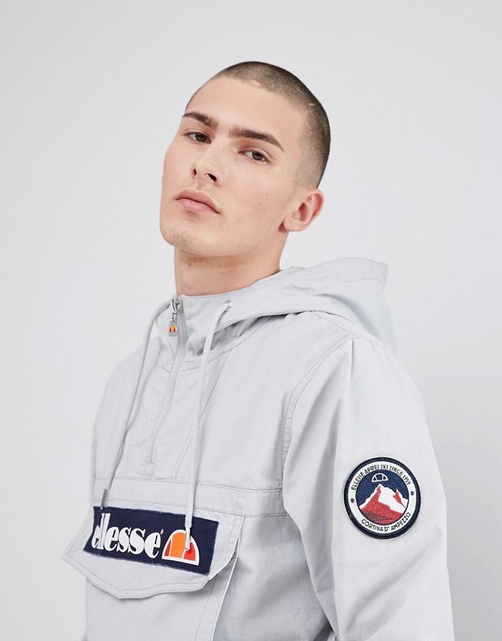 Ellesse Overhead Jacket In Gray - Gray