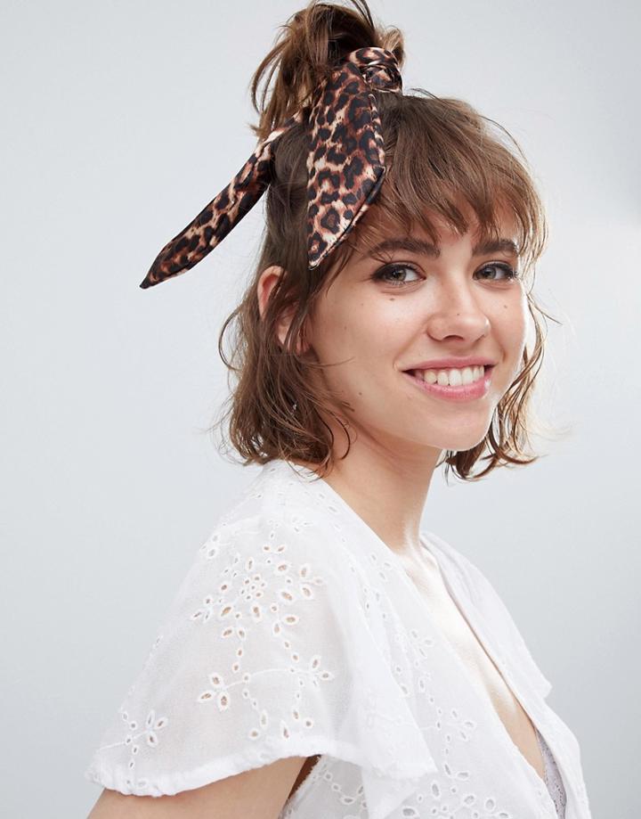 Asos Design Scarf Hair Tie - Multi