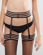 Ann Summers Fashion Suspender Set - Black