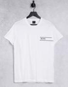 Boss Bodywear Chest Logo T-shirt In White