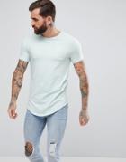 Siksilk Muscle T-shirt In Pastel Mint - Green