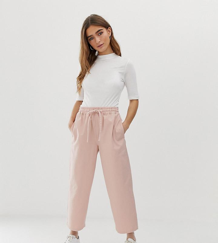 Asos Design Petite Chino Jogger - Pink