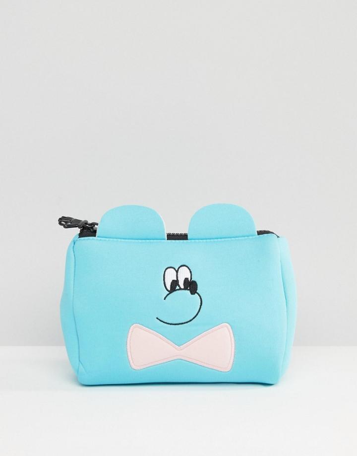 Lazy Oaf Neoprene Bear Pouch - Blue