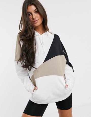 Adidas Originals A2k Hoodie In Khaki And White-green